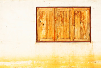 Grunge wood window