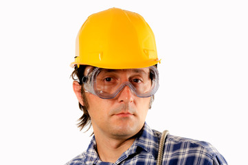 Worker with glasses