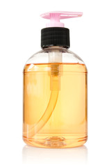 transparent bottle with liquid
