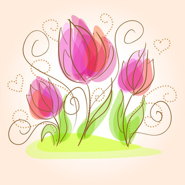 Cute floral card
