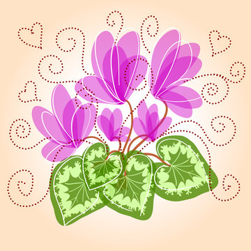 Cute floral background