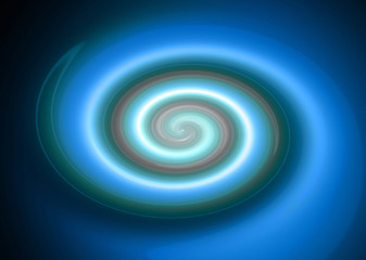 Shiny blue spiral background
