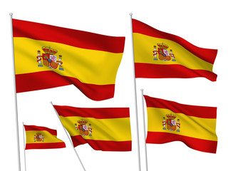 Spain vector flags