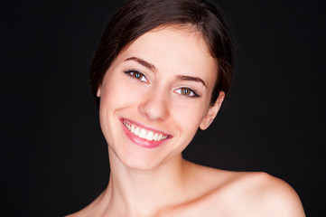 alluring woman smiling
