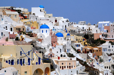 Fototapeta premium View of Oia Village of Santorini Archipelago