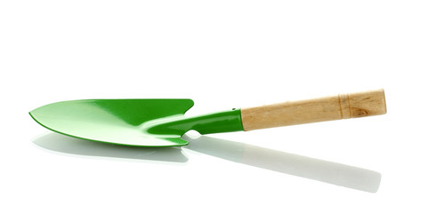 Gardening trowel isolated on white