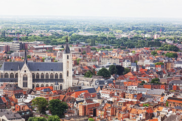 View of the city of Malines (Mechelen)