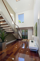 Modern house interior with staircase