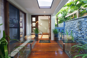 Modern home entrance