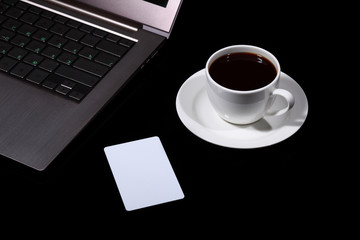 Coffee at business workplace