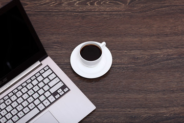 Coffee at business workplace