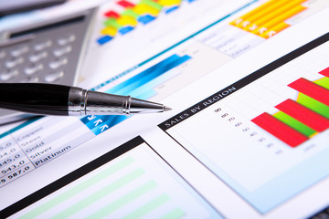 Financial papers on the table