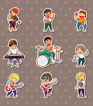 Rock Music Band Stickers