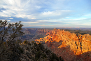 Grand Canyon, Desert View Point  Sunset