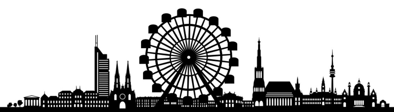 Wien Skyline Riesenrad