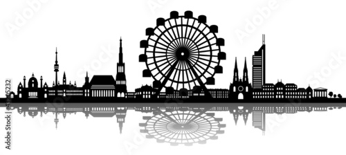 &quot;Wien Skyline Prater&quot; Stockfotos und lizenzfreie Vektoren