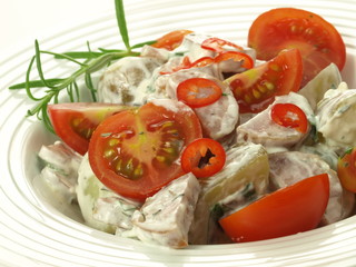 Tomatoes with vegetables