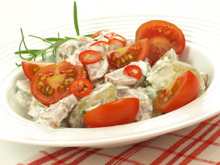 Vegetables in mayonnaise