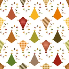 Autumn Color Kites Pattern Seamless Pattern © Jan Engel