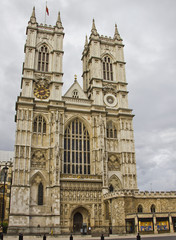 View of the Westminster Abbey, London