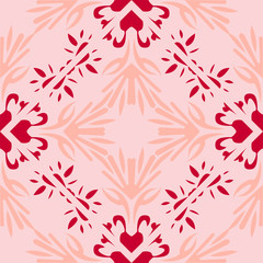 Fototapeta na wymiar seamless pattern abstract flowers