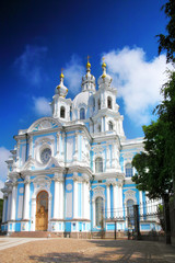 Russia, St. Petersburg. Smolny Cathedral 
