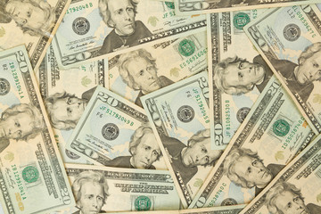 Seamlessly tileable and repeatable 5 dollar bills