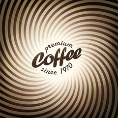 Obraz premium Abstract coffee background design template. Vector, EPS10