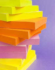 Post it notes colorful stack