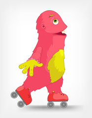 Funny Monster. Roller.