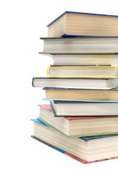stack of different books