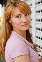 Fototapeta premium Portrait of a beautiful young girl