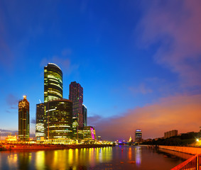 Naklejka premium View of Moscow in morning