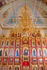 interior of the Orthodox temple, city Suzdal, Russia