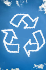Recycling aus Wolken
