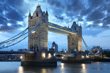 Famous Tower Bridge in London, UK