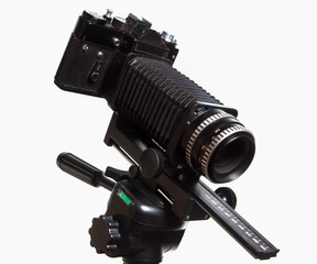 Old camera with extension