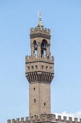 The Palazzo Vecchio, the town hall of Florence, Italy.
