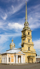 Fototapeta na wymiar Cathedral of the Peter and Paul Fortress