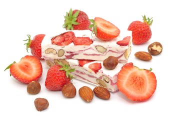 Erdbeeren, Nougat