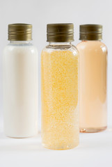 three bottles