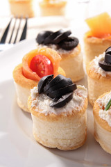 buffet food, canape