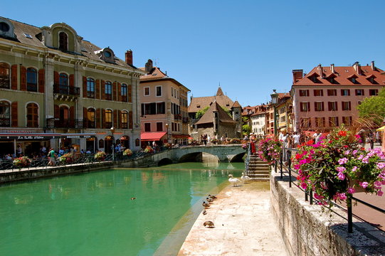 Canaux pittoresques d'Annecy