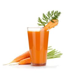 Fresh carrot juice