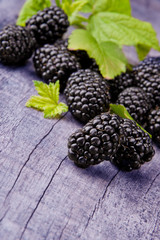 Fresh blackberries