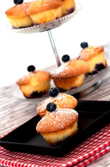 Beeren auf Muffins