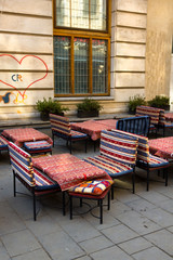 Terrace  in the Bucharest historic center