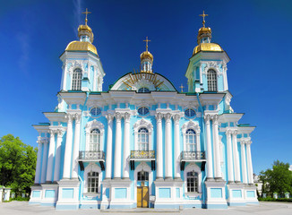  St. Nicholas Naval Cathedral . St. Petersburg. Russia