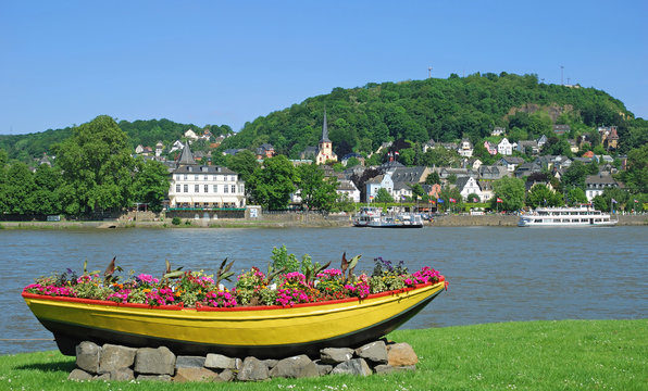 Blick auf Linz am Rhein