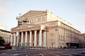 Obraz premium Main building of Bolshoi Theater at sunset, Moscow